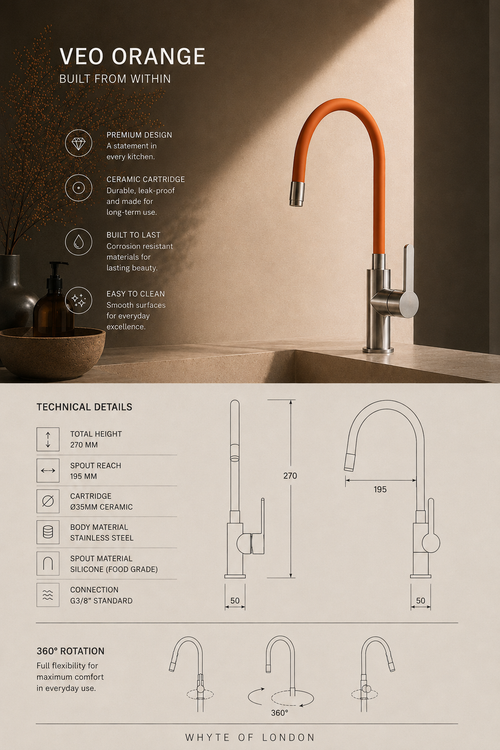 VEO Orange - Signature Kitchen Mixer